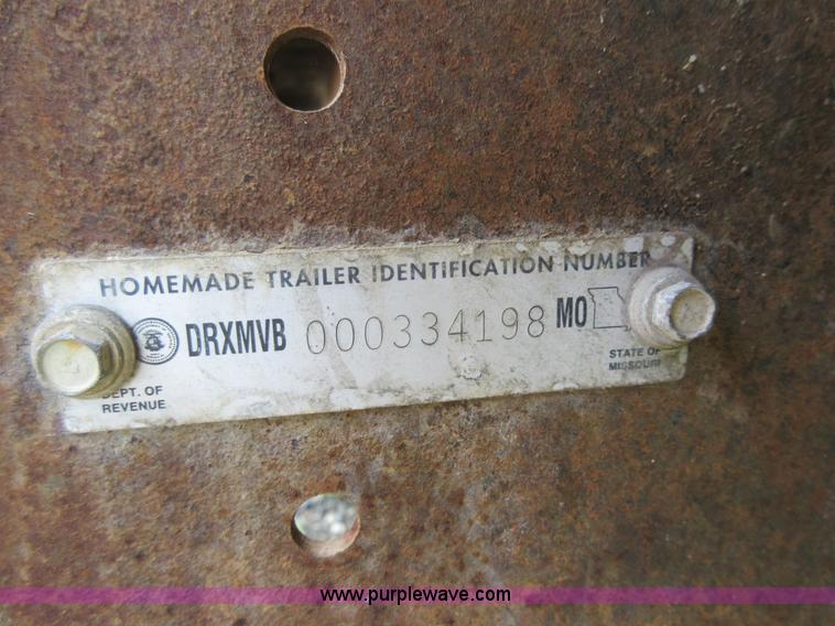 image for item L2795 Shop built pickup bed trailer