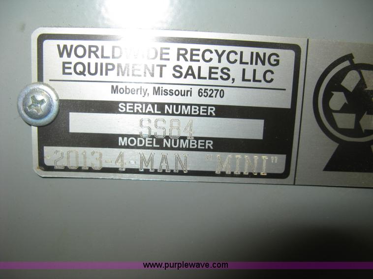 image for item L3826 Recycling sorting system