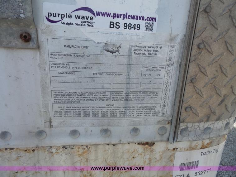 image for item BS9849 1998 Wabash 1JJ dry van trailer