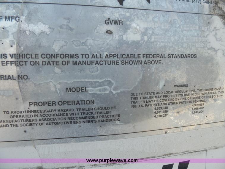 image for item BS9851 1995 Wabash dry van trailer