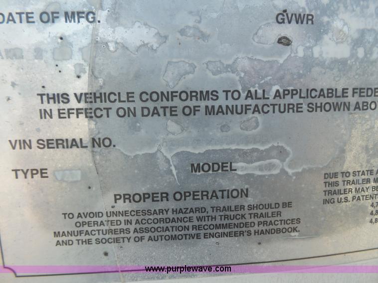 image for item BS9851 1995 Wabash dry van trailer