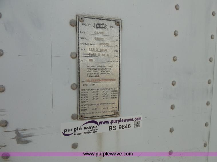 image for item BS9852 2003 Great Dane dry van trailer