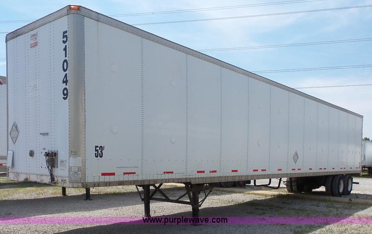 image for item BS9853 2001 Wabash dry van trailer