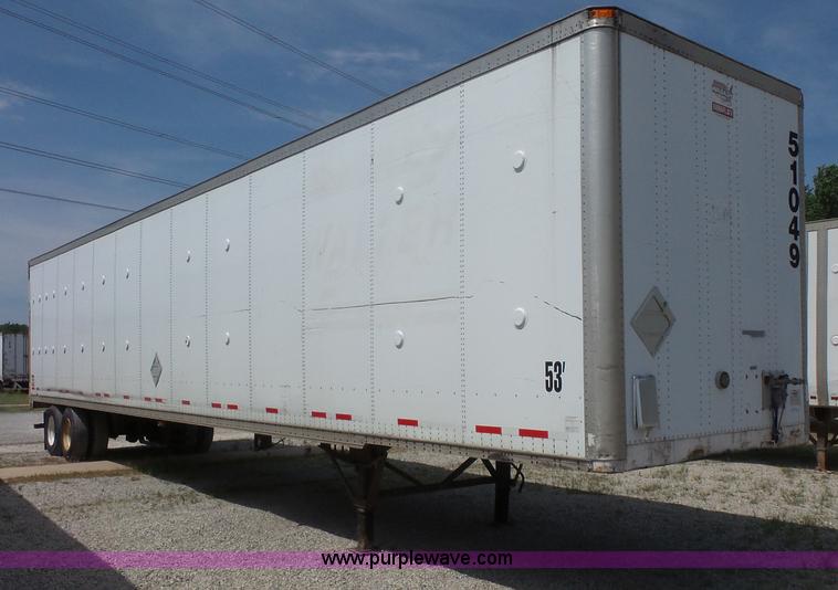 image for item BS9853 2001 Wabash dry van trailer