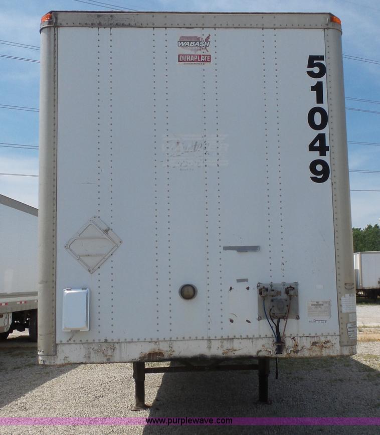 image for item BS9853 2001 Wabash dry van trailer