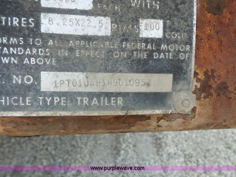 image for item BS9857 1992 Trailmobile dry van trailer