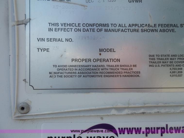 image for item BS9858 1996 dry van trailer