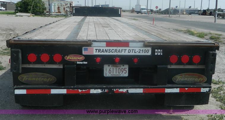 image for item J8879 2012 Transcraft DTL-2100 drop deck trailer