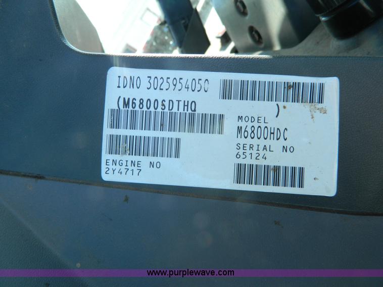 image for item J8856 2003 Kubota M6800 HDC MFWD tractor