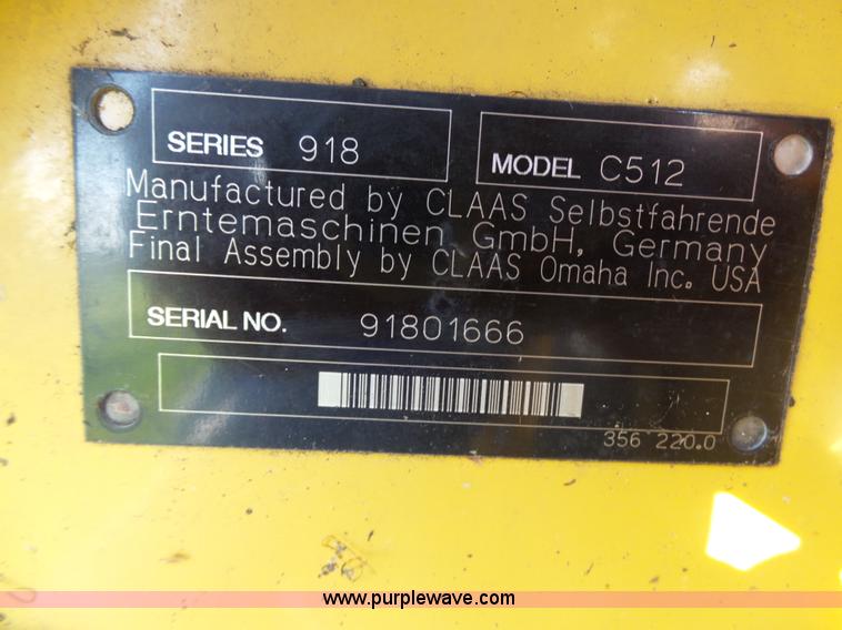 image for item K4018 2008 Lexion C512-30 corn head