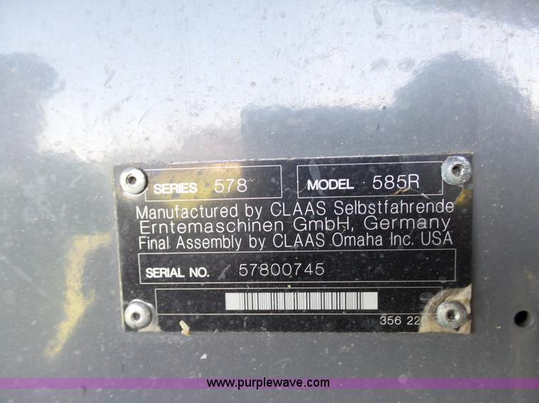 image for item K4019 2008 Lexion 585R RWA combine