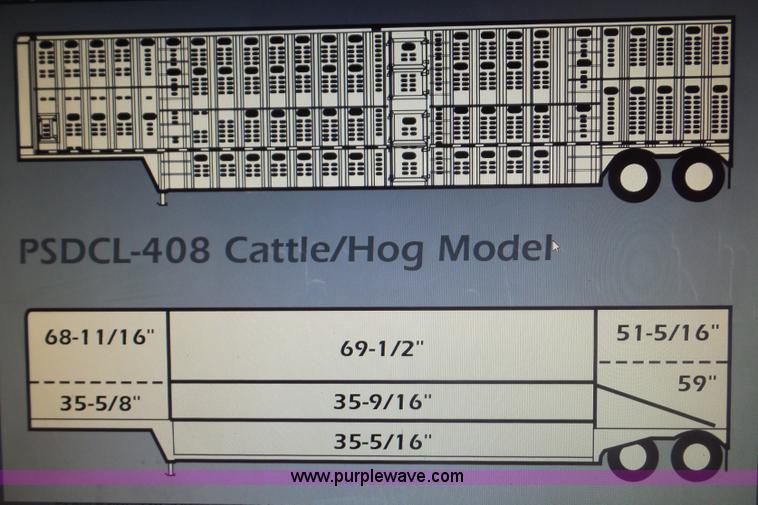 image for item L2880 2008 Wilson PSDCL-408P livestock trailer