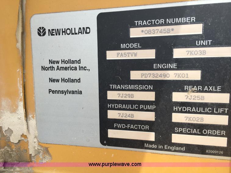 image for item L6170 New Holland 7740 tractor