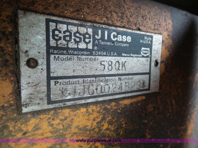 image for item AV9917 1990 Case 580K backhoe