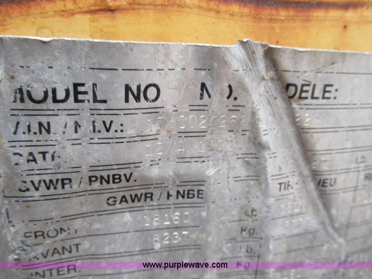 image for item AW9778 1993 Trail King TK40LP trailer