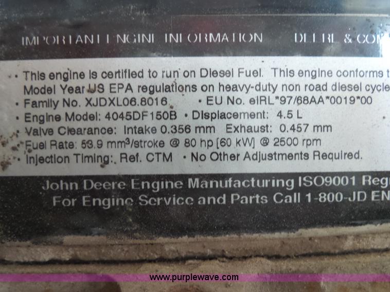 image for item BM9708 John Deere 4.5L four cylinder diesel engine