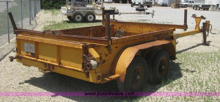 image for item J2779 1988 Butler pole trailer