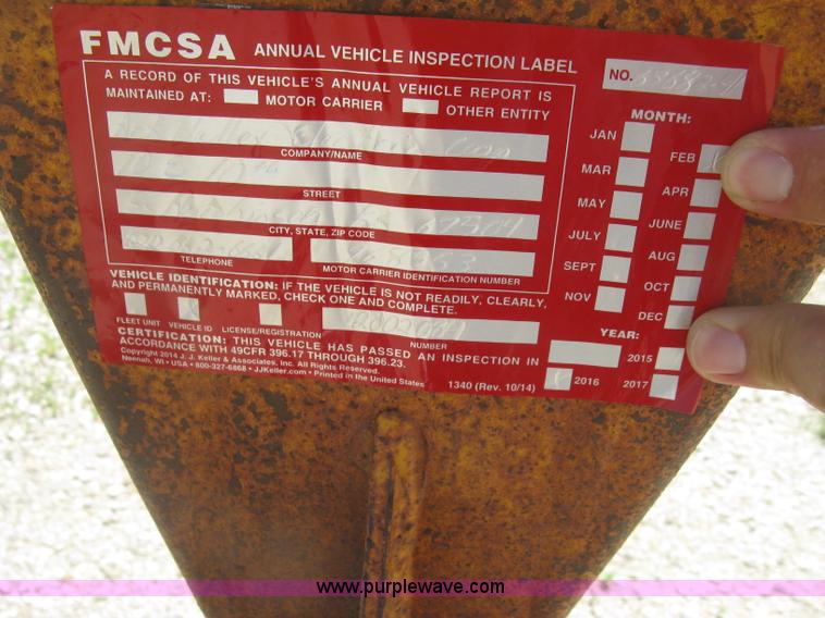 image for item J2779 1988 Butler pole trailer