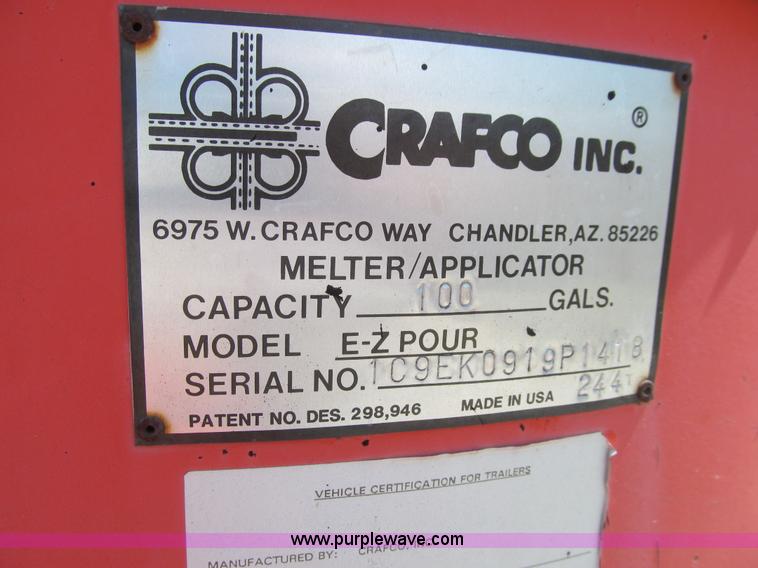 image for item K2204 1993 Crafco EZ Pour 100 pot hole patcher