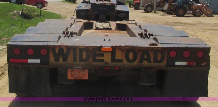 image for item K4034 1998 Witzco Challenger RG-60 lowboy equipment trailer
