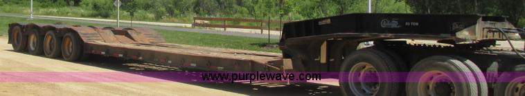 image for item K4034 1998 Witzco Challenger RG-60 lowboy equipment trailer