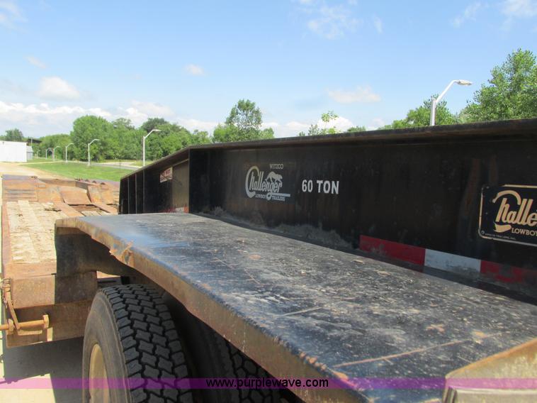 image for item K4034 1998 Witzco Challenger RG-60 lowboy equipment trailer