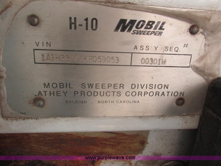 image for item K4047 Athey H-10 street sweeper