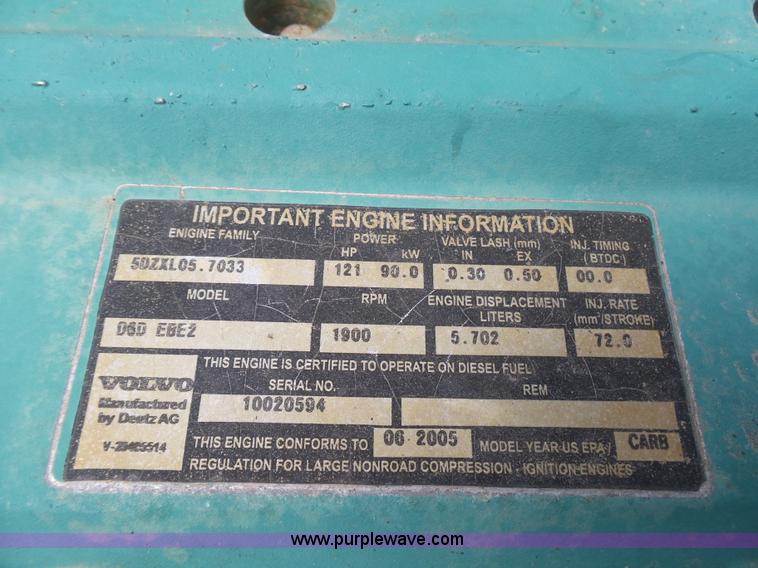 image for item K5393 2005 Volvo EC160B excavator