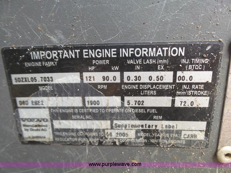 image for item K5393 2005 Volvo EC160B excavator