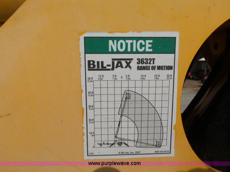 image for item K7113 2008 Biljax 3632DC boom lift