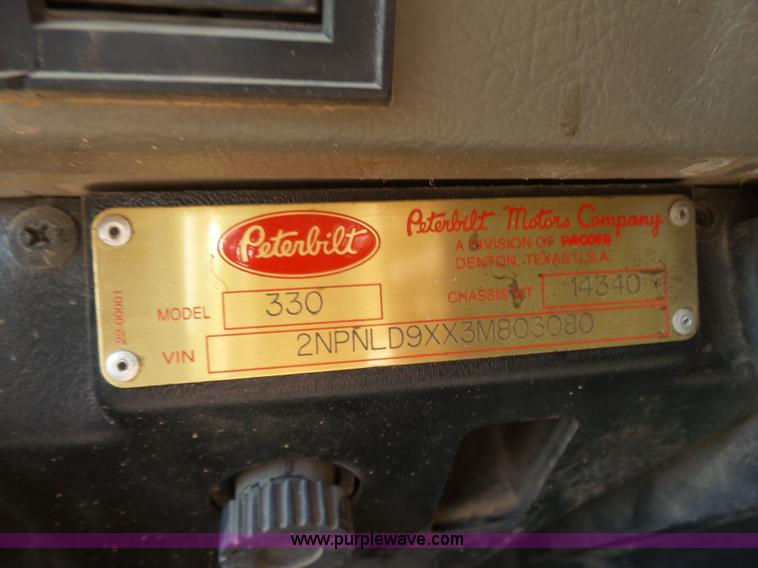 image for item K7119 2003 Peterbilt 330 dump truck