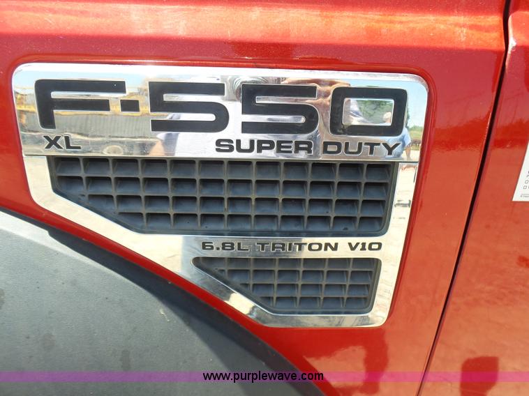 image for item K7136 2008 Ford F550 Super Duty XL SuperCab flatbed truck