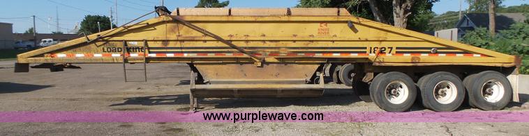image for item K8369 1987 Load King 1827 bottom dump trailer