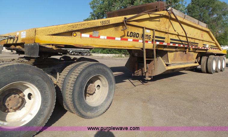 image for item K8370 1987 Load King 1827-4-3 bottom dump trailer