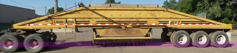image for item K8370 1987 Load King 1827-4-3 bottom dump trailer