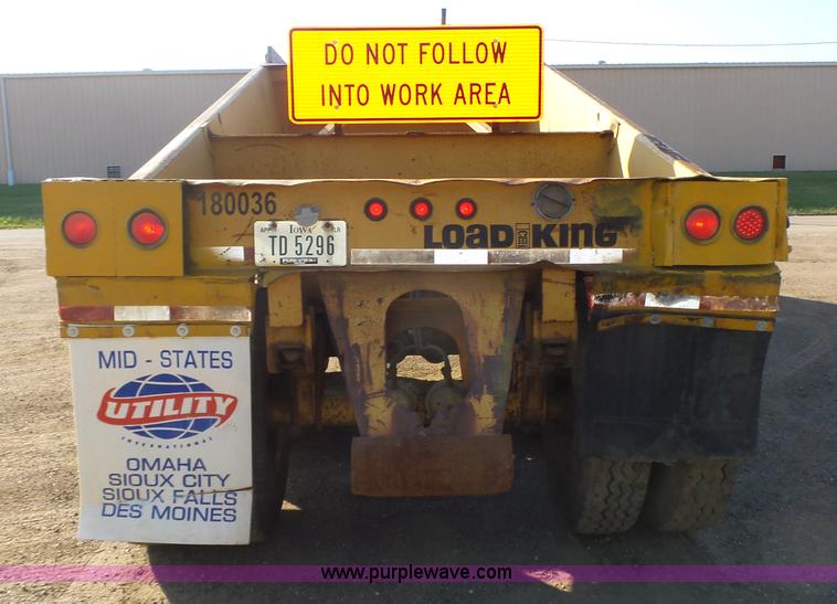 image for item K8370 1987 Load King 1827-4-3 bottom dump trailer