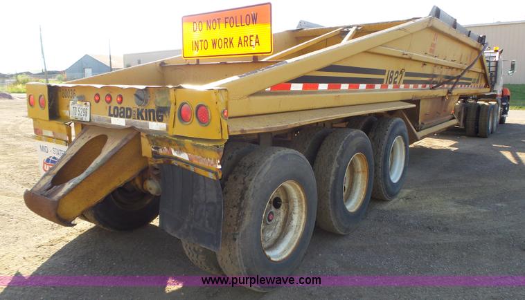 image for item K8370 1987 Load King 1827-4-3 bottom dump trailer