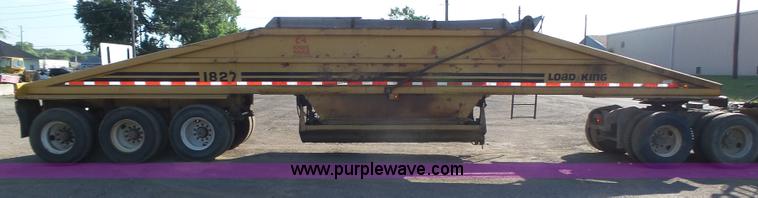image for item K8370 1987 Load King 1827-4-3 bottom dump trailer