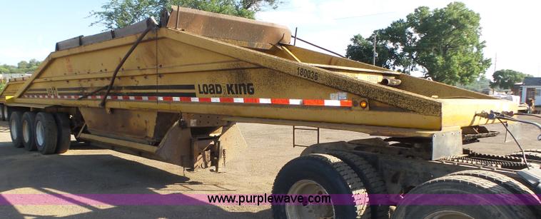 image for item K8370 1987 Load King 1827-4-3 bottom dump trailer