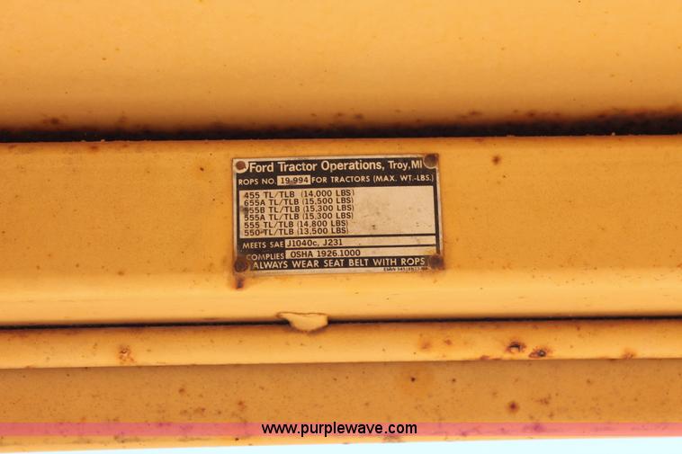 image for item K8785 Ford 655A backhoe