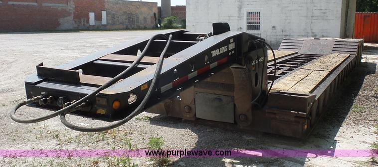image for item L2845 2000 Trail King TK110HDG-483 lowboy equipment trailer