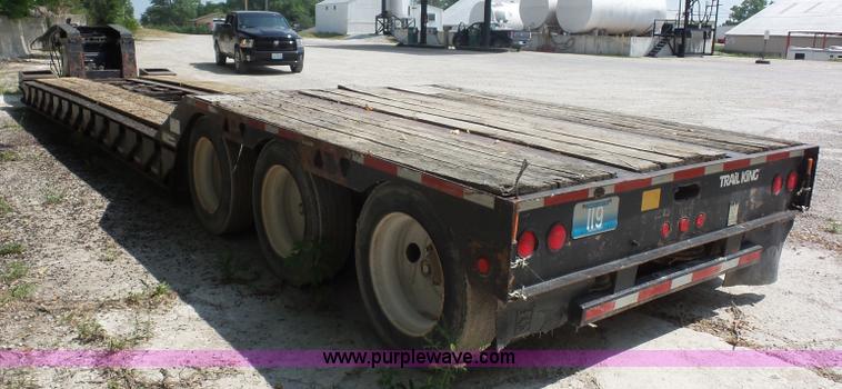 image for item L2845 2000 Trail King TK110HDG-483 lowboy equipment trailer