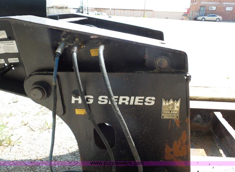 image for item L2845 2000 Trail King TK110HDG-483 lowboy equipment trailer