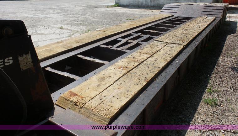 image for item L2845 2000 Trail King TK110HDG-483 lowboy equipment trailer