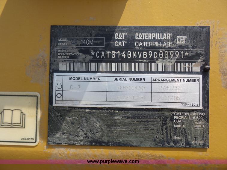 image for item L2847 2008 Caterpillar 140M motor grader