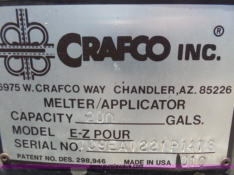 image for item L4871 1993 Crafco EZ Pour melter applicator