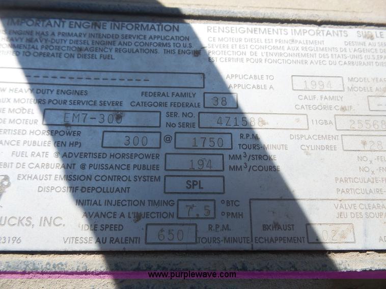 image for item L4890 1995 Mack RD690S mixer truck