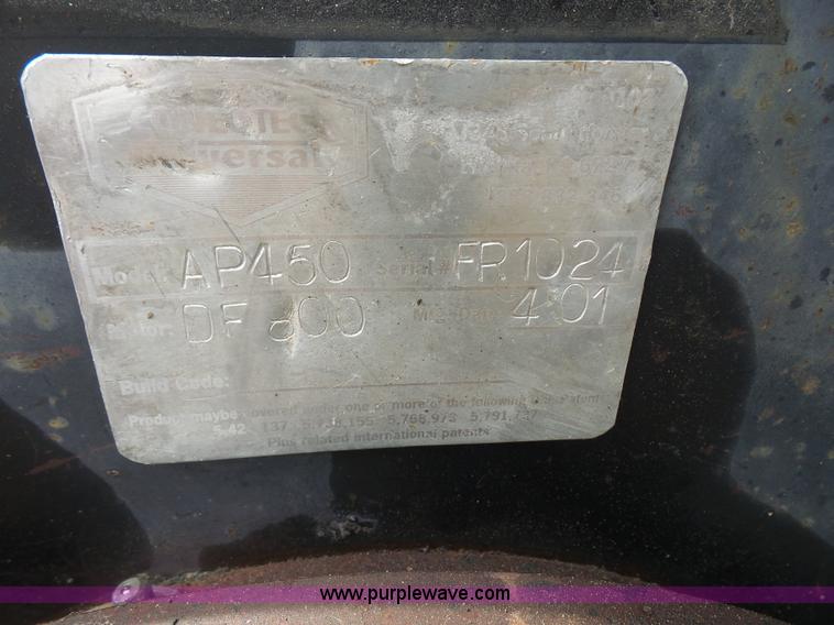 image for item L4895 Universal AP450 skid steer planer attachment