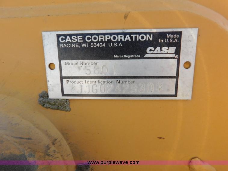 image for item L5898 1998 Case 580L backhoe