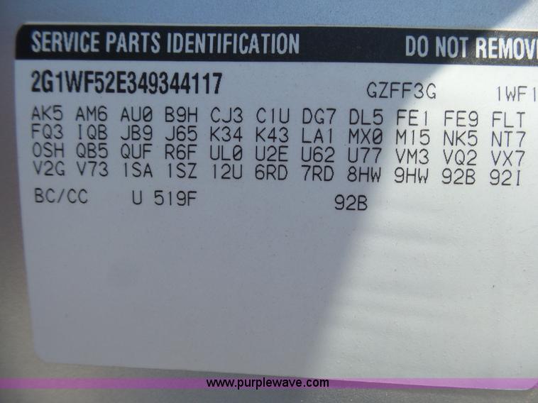 image for item BY9503 2004 Chevrolet Impala